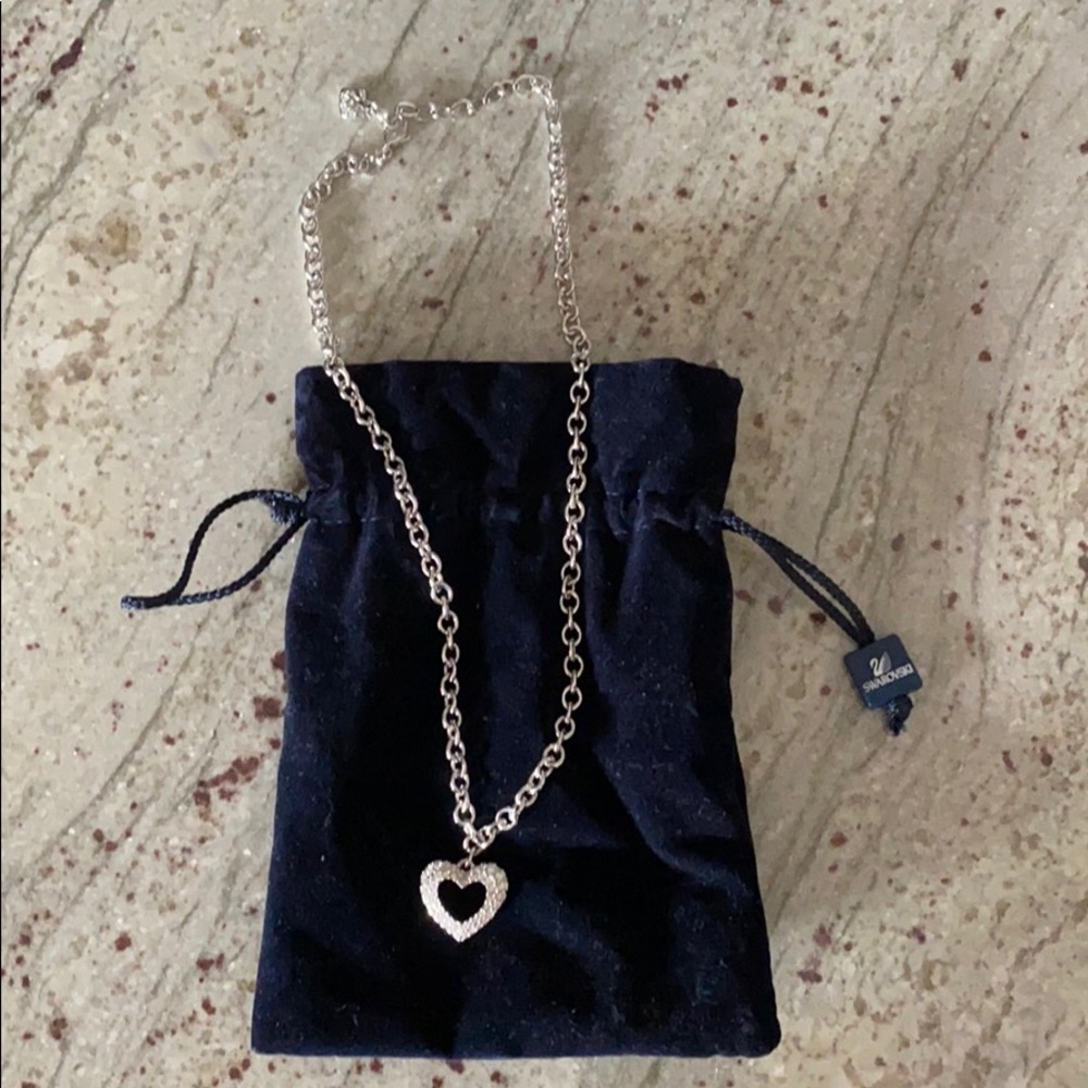 Swarovski crystal heart necklace